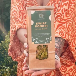 Green Mornings, Kwiat Konopi, morwa biała, herbata konopna z morwą, 50 g