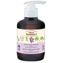 Green Pharmacy, delikatny żel do mycia twarzy z szałwią, 270 ml