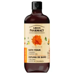 Green Pharmacy, kurkuma i olejek dyniowy, pianka do kąpieli, 500 ml
