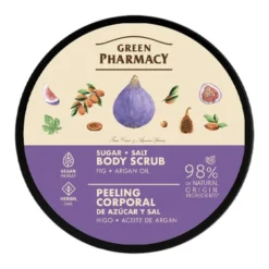 Green Pharmacy, peeling cukrowo-solny do ciała, figi i olejek arganowy, 200 ml