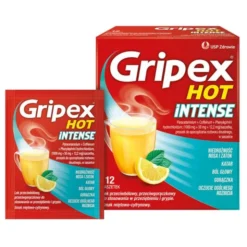 Gripex Hot Intense, proszek do sporządzenia roztworu doustnego, 12 saszetek