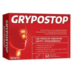 Grypostop, tabletki powlekane, 12 szt.