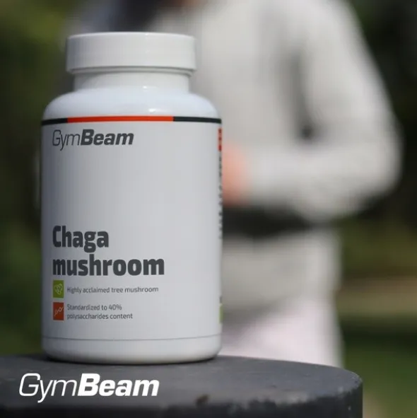 GymBeam Grzyb Chaga ekstrakt, kapsułki, 90 szt.