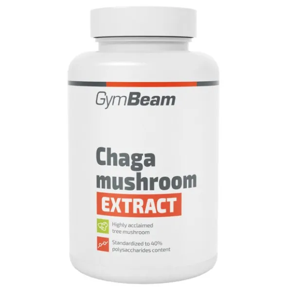 GymBeam Grzyb Chaga ekstrakt, kapsułki, 90 szt.