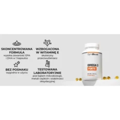 GymBeam Omega 3 Forte, kapsułki, 90 szt.