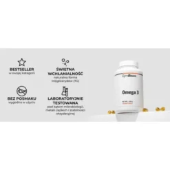 GymBeam Omega 3, kapsułki, 240 szt.