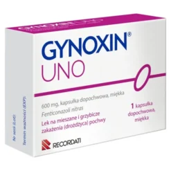 Gynoxin Uno, 600 mg, kapsułki dopochwowe, miękkie, 1 szt.