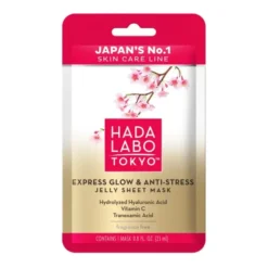 Hada Labo Tokyo, ekspresowa maska w płachcie rozświetlająca i relaksująca, 23 ml