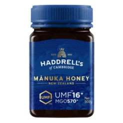 Haddrell's, Manuka Honey, miód manuka UMF16+, MGO570+, 500 g