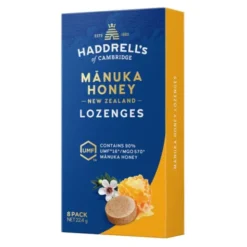 Haddrell's, Manuka Honey, pastylki do ssania, MGO570+, 22,4 g