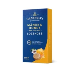 Haddrell's, Manuka Honey, pastylki do ssania, MGO570+, 22,4 g