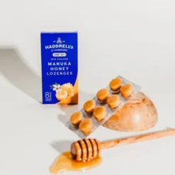 Haddrell's, Manuka Honey, pastylki do ssania, MGO570+, 22,4 g