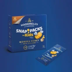 Haddrell's Snap Packs for Kids, miód manuka dla dzieci, UMF5+, MGO83+, 10 x 5 g
