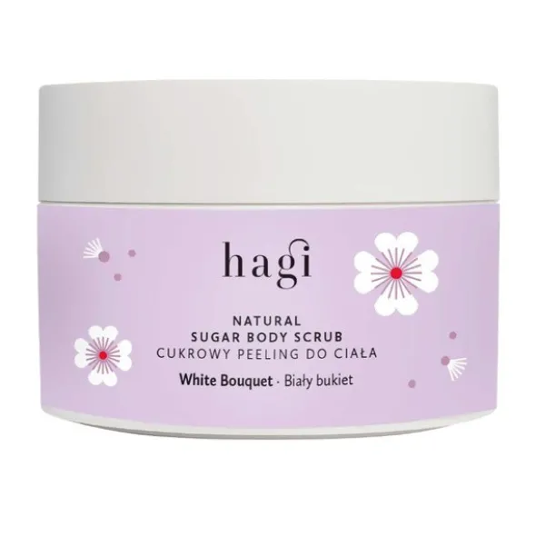 Hagi Biały Bukiet, peeling cukrowy do ciała, 200 g