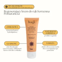 Hagi, Korzenna Pomarańcza, Naturalny krem do rąk do bardzo suchej skóry, 50 ml