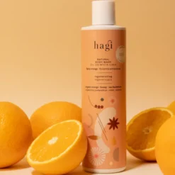 Hagi, Naturalny żel do mycia ciała Korzenna Pomarańcza, 300 ml