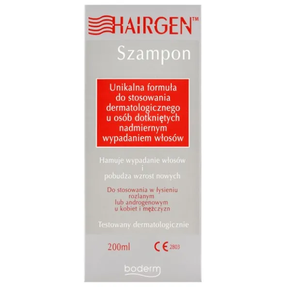 Hairgen, szampon przeciw wypadaniu włosów, pobudza wzrost nowych, 200 ml