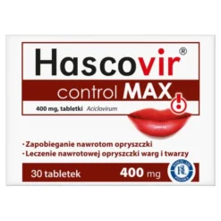 Hascovir control MAX, 400 mg, tabletki, 30 szt.