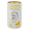 Haspro Tube 50, stopery do uszu, żółte, 50 par