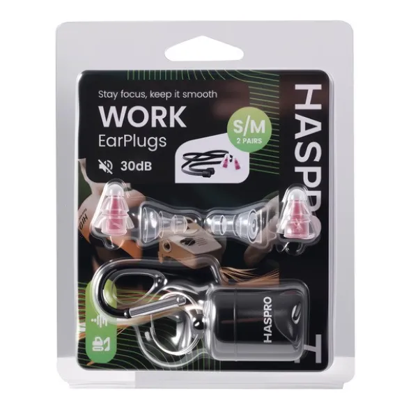 Haspro Work Universal, zatyczki do uszu, 2 pary