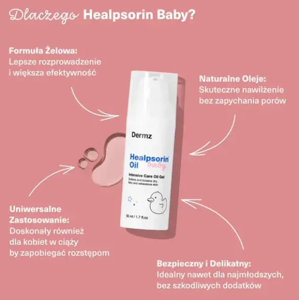 Healpsorin Baby Oil, olejek żelowy, 50 ml