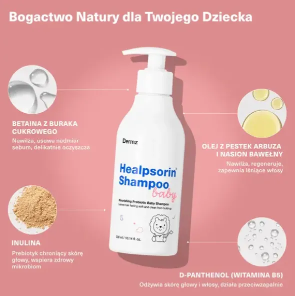 Healpsorin Baby Shampoo, szampon, 300 ml