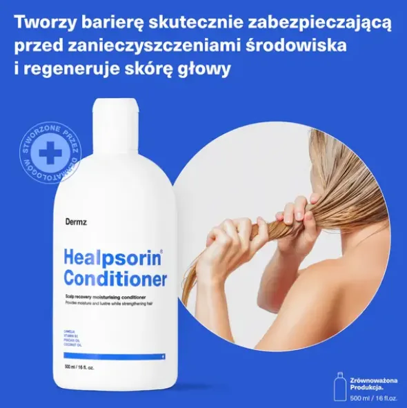 Healpsorin Conditioner, odżywka do włosów, delikatna, 500 ml
