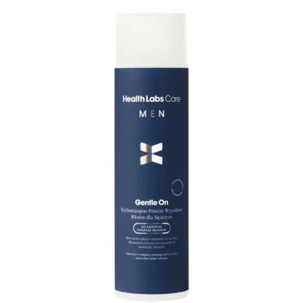 Health Labs Gentle On, trychoszampon przeciw wypadaniu włosów dla mężczyzn, 250 ml