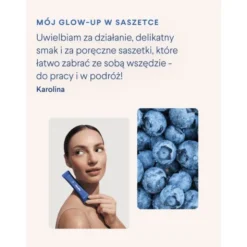 Health Labs GlowMe, saszetki z proszkiem, smak malina-borówka, 30 szt.