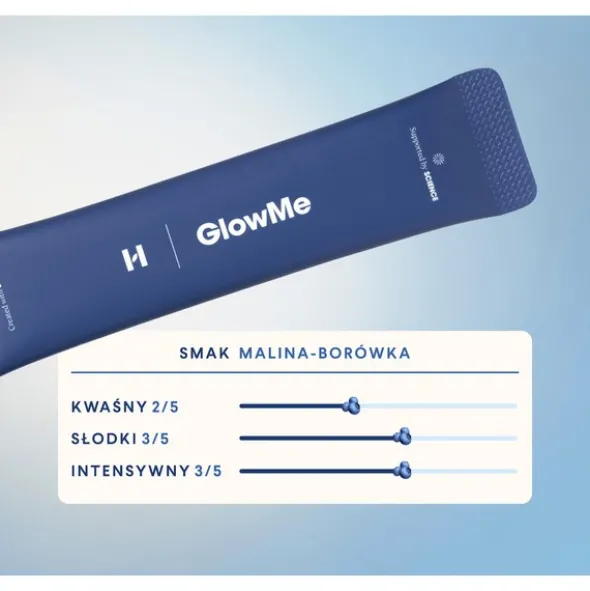 Health Labs GlowMe, saszetki z proszkiem, smak malina-borówka, 30 szt.