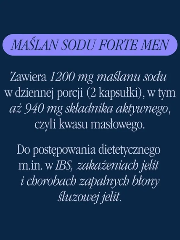 Health Labs Maślan Sodu Forte Men, kapsułki, 60 szt.