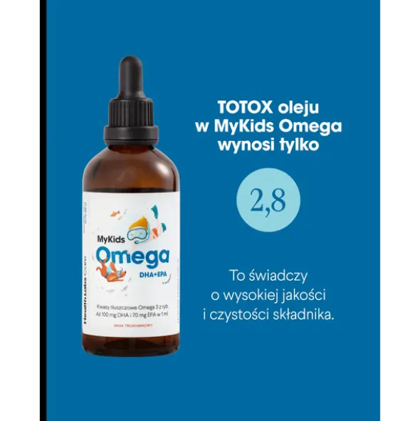 HealthLabs, MyKids Omega DHA+EPA, krople, smak truskawkowy, 100 ml
