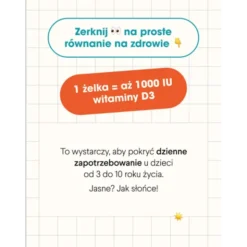 HealthLabs MyKids Vitamin D3, żelki, smak jabłkowy, 60 szt.