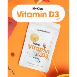 HealthLabs MyKids Vitamin D3, żelki, smak jabłkowy, 60 szt.