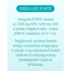 Health Labs, OmegaMe Forte, płyn, smak pomarańczowy, 160 ml