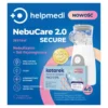 HelpMedi NebuCare 2.0 Secure, zestaw do nebulizacji, nebulizator, 1 szt. + sól fizjologiczna, 40 szt.