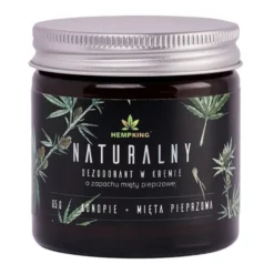 Hempking, naturalny dezodorant konopny w kremie, mięta pieprzowa, 65 g