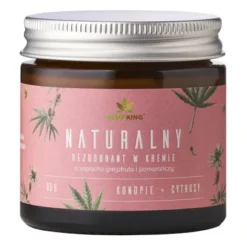 Hempking, naturalny dezodorant konopny w kremie, grejpfrut i pomarańcza, 65 g