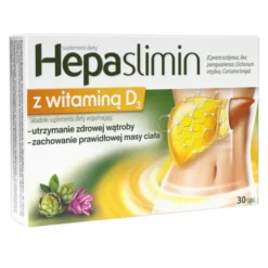 Hepaslimin z witaminą D3, tabletki powlekane, 30 szt.