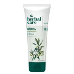 Herbal Care, odżywczy krem do rąk i paznokci, Zielona oliwka, 100 ml