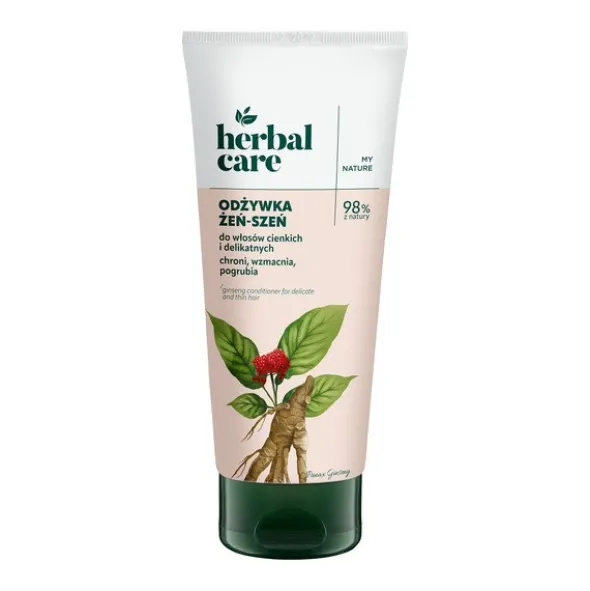 Herbal Care, odżywka do włosów cienkich i delikatnych, Żeń-szeń, 200 ml