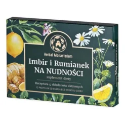 Herbal Monasterium, Imbir i Rumianek na nudności, pastylki do ssania, 12 szt.