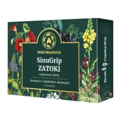 Herbal Monasterium SinuGrip Zatoki, kapsułki, 15 szt.