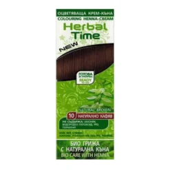Herbal Time, naturalna henna do włosów, nr 10 naturalny brąz, 75 ml