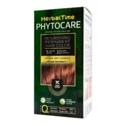 Herbal Time Phytocare, farba do włosów 7C, warm copper, 130 ml
