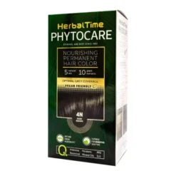 Herbal Time Phytocare, farba do włosów 4N, dark brown, 130 ml