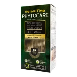 Herbal Time Phytocare, farba do włosów 8N, natural blonde, 130 ml
