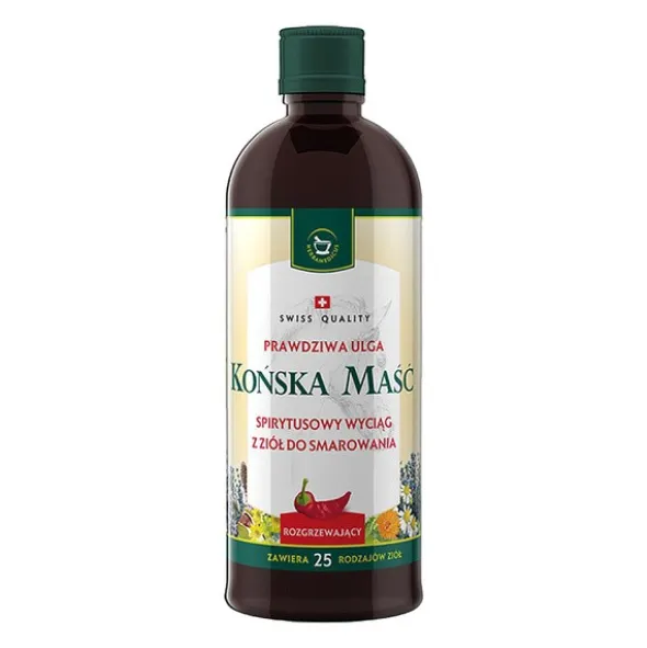 Herbamedicus, maść końska, rozgrzewająca, spirytusowy wyciąg z ziół, 400 ml