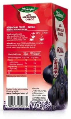 Herbapol Herbaciany Ogród, aronia, torebki, 20 szt.