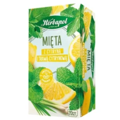 Herbapol Mięta z cytryną i trawą cytrynową, torebki, 20 szt.